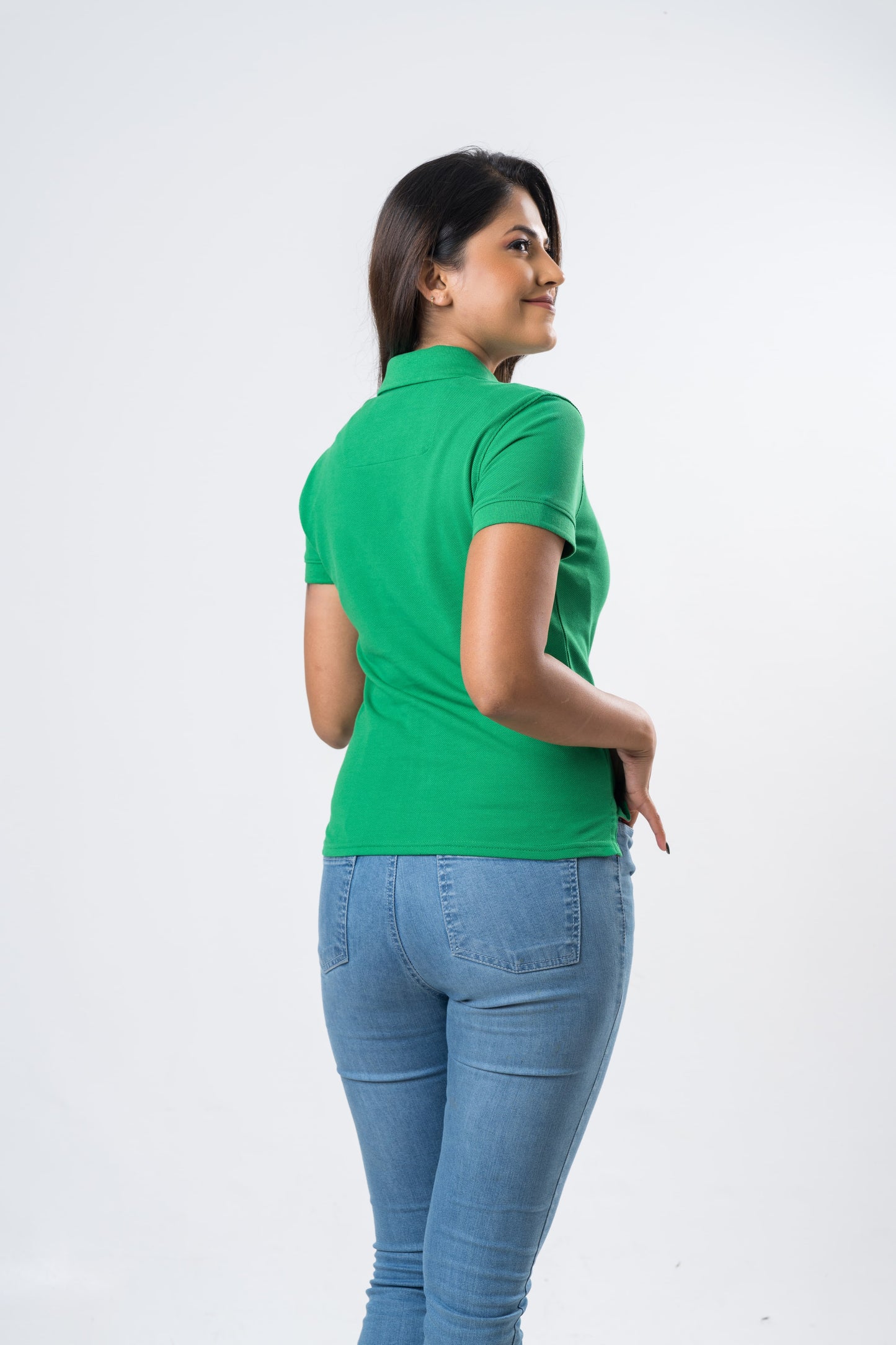 Ceylon Elephant Women's Polo - Green