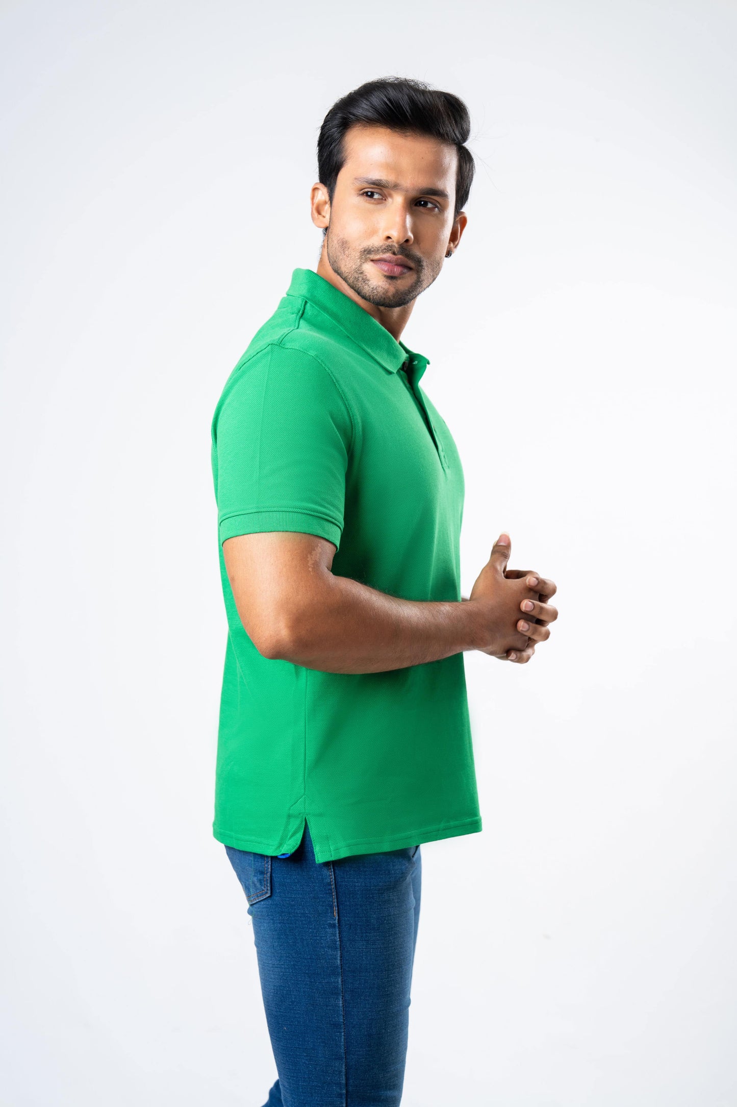 Ceylon Elephant Men's Regular Fit Polo - Green