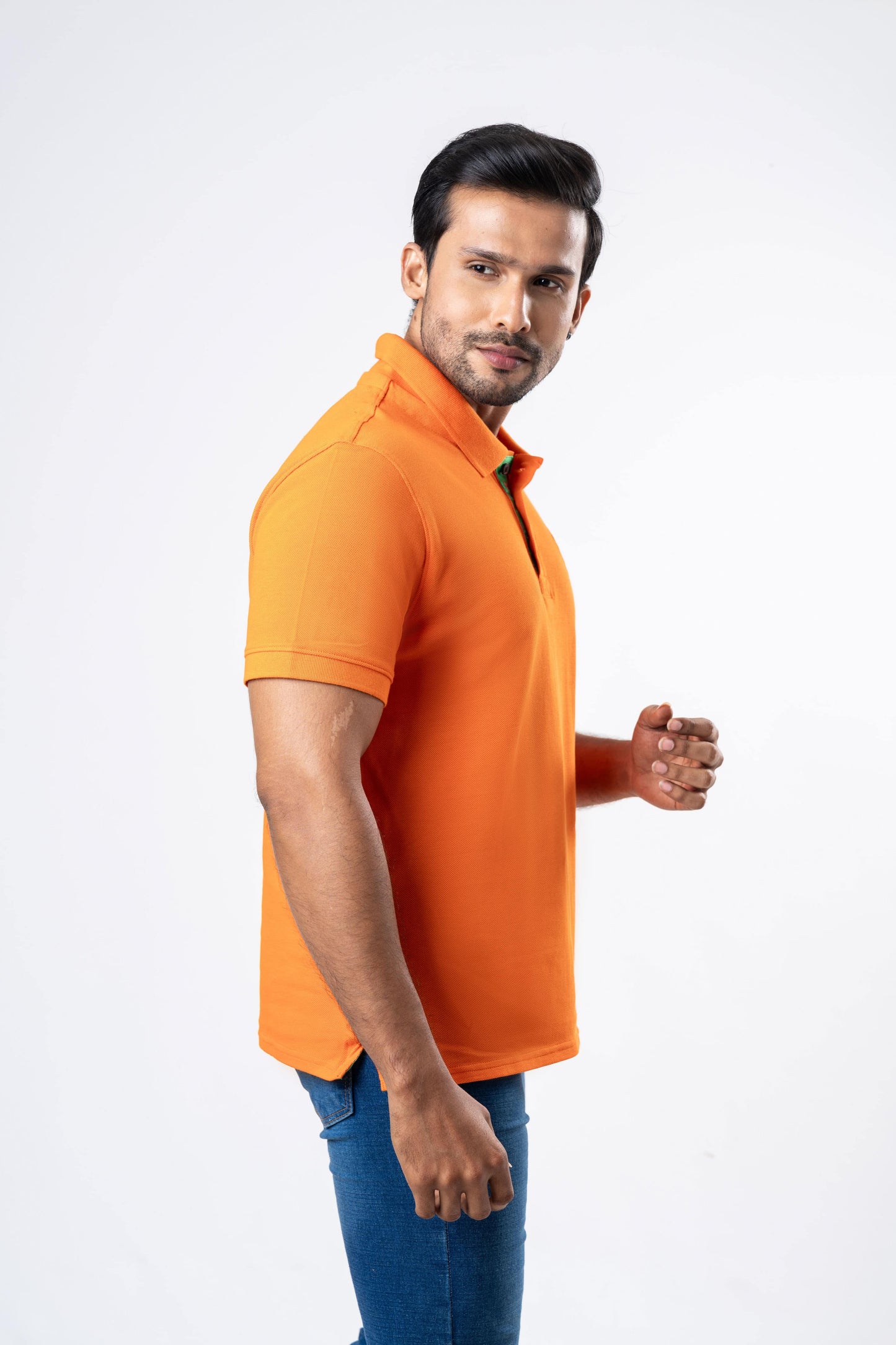 Ceylon Elephant Men's Regular Fit Polo - Orange