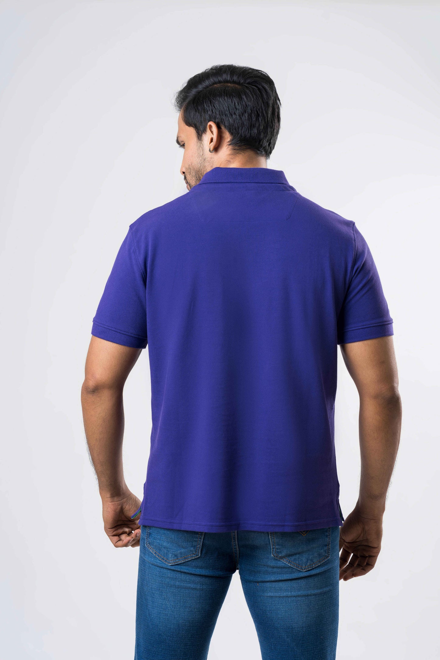 Ceylon Elephant Men's Regular Fit Polo - Purple