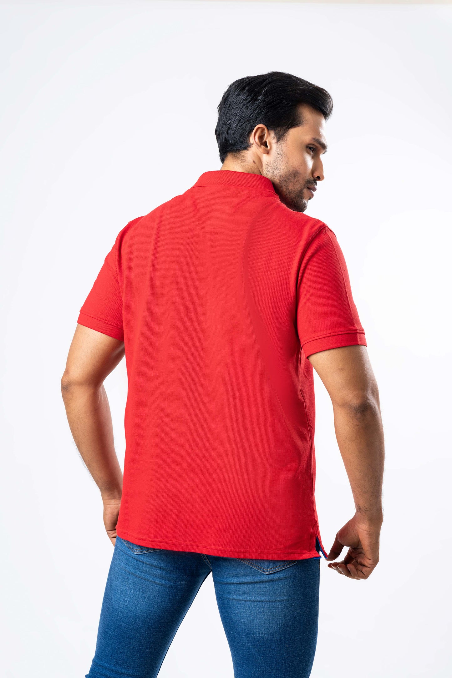 Ceylon Elephant Men's Regular Fit Polo - Red