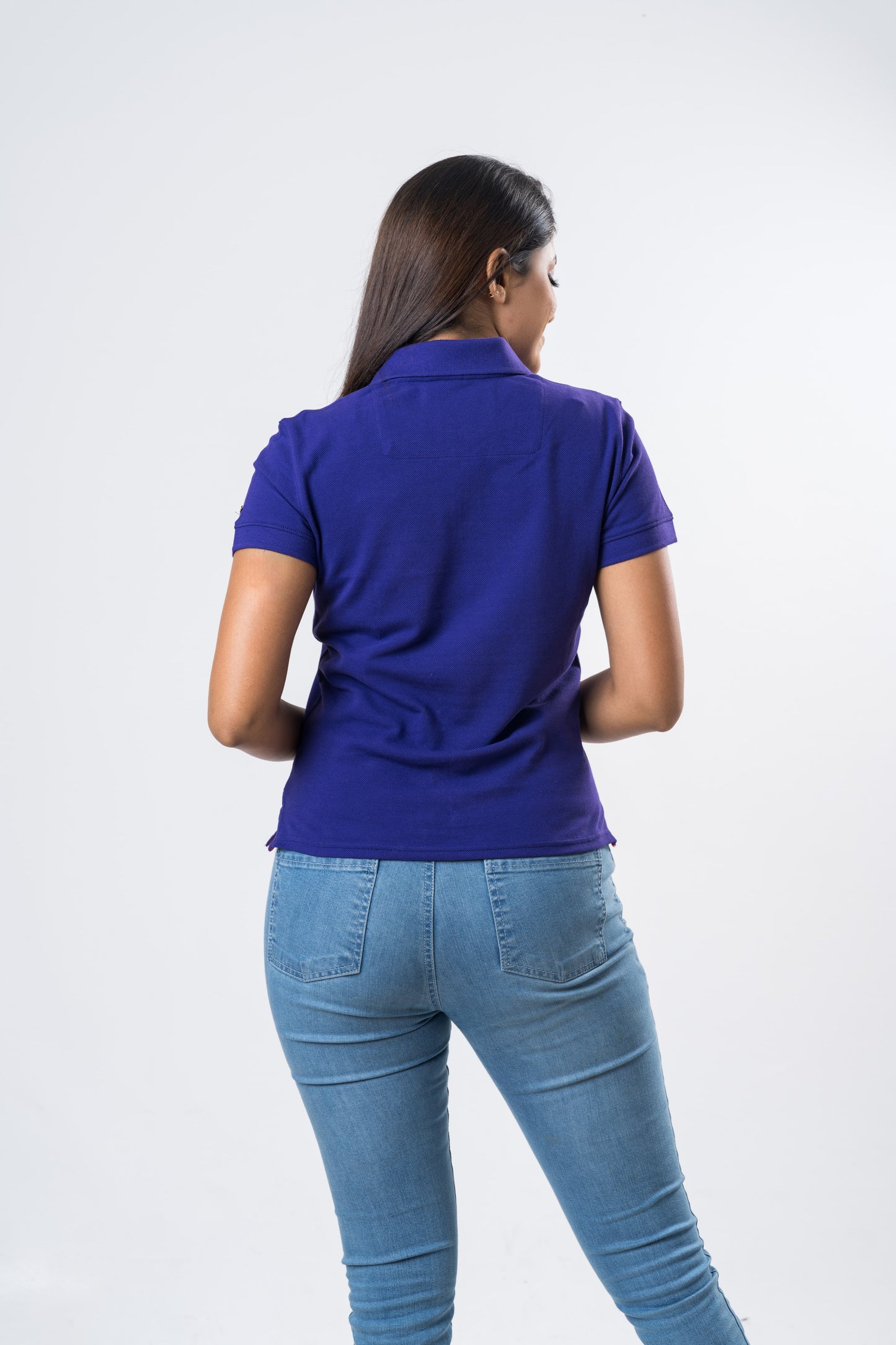 Ceylon Elephant Women's Polo - Purple