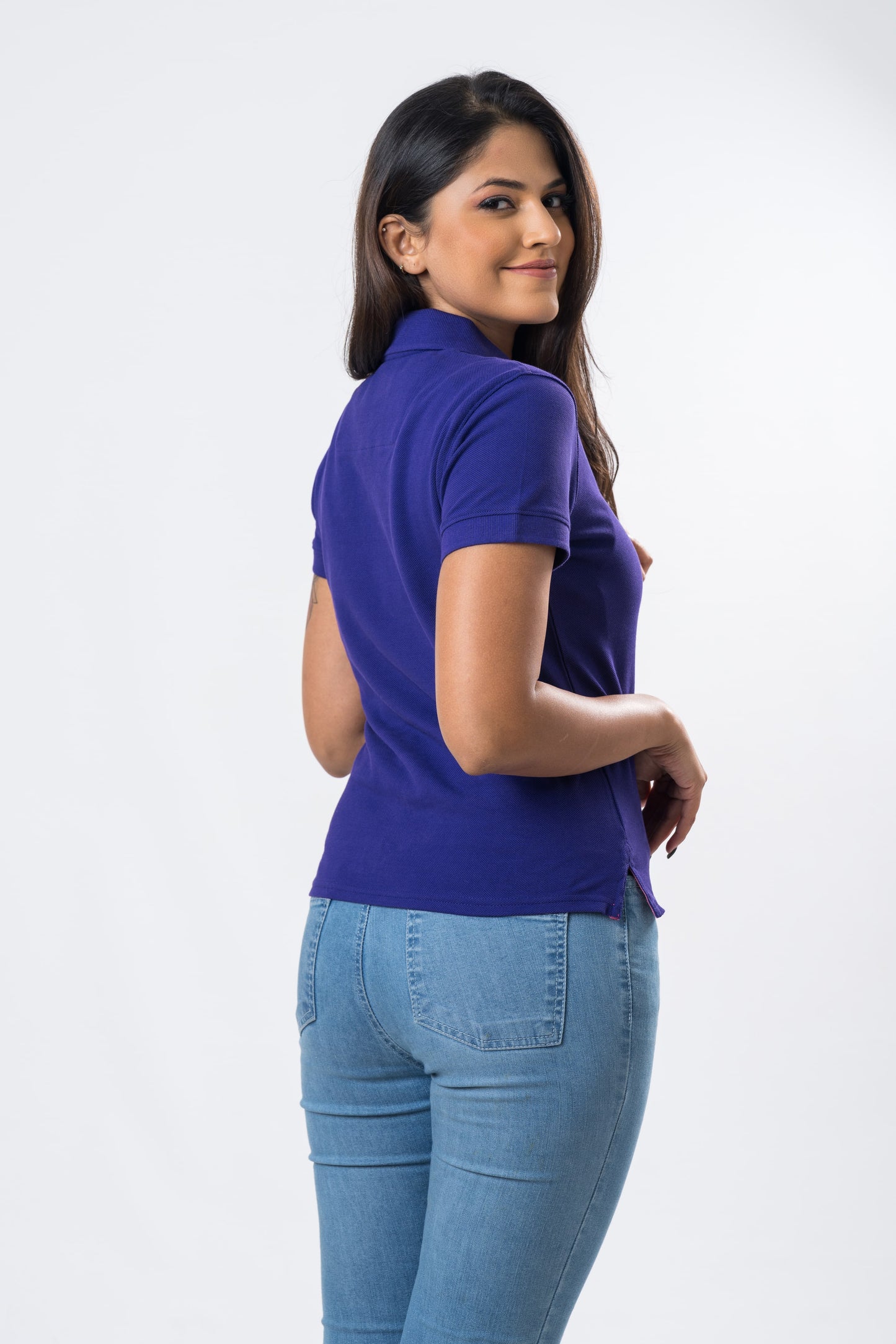 Ceylon Elephant Women's Polo - Purple