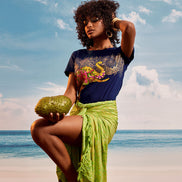 Green Yellow Tropical - Beach Wrap
