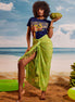 Green Yellow Tropical - Beach Wrap