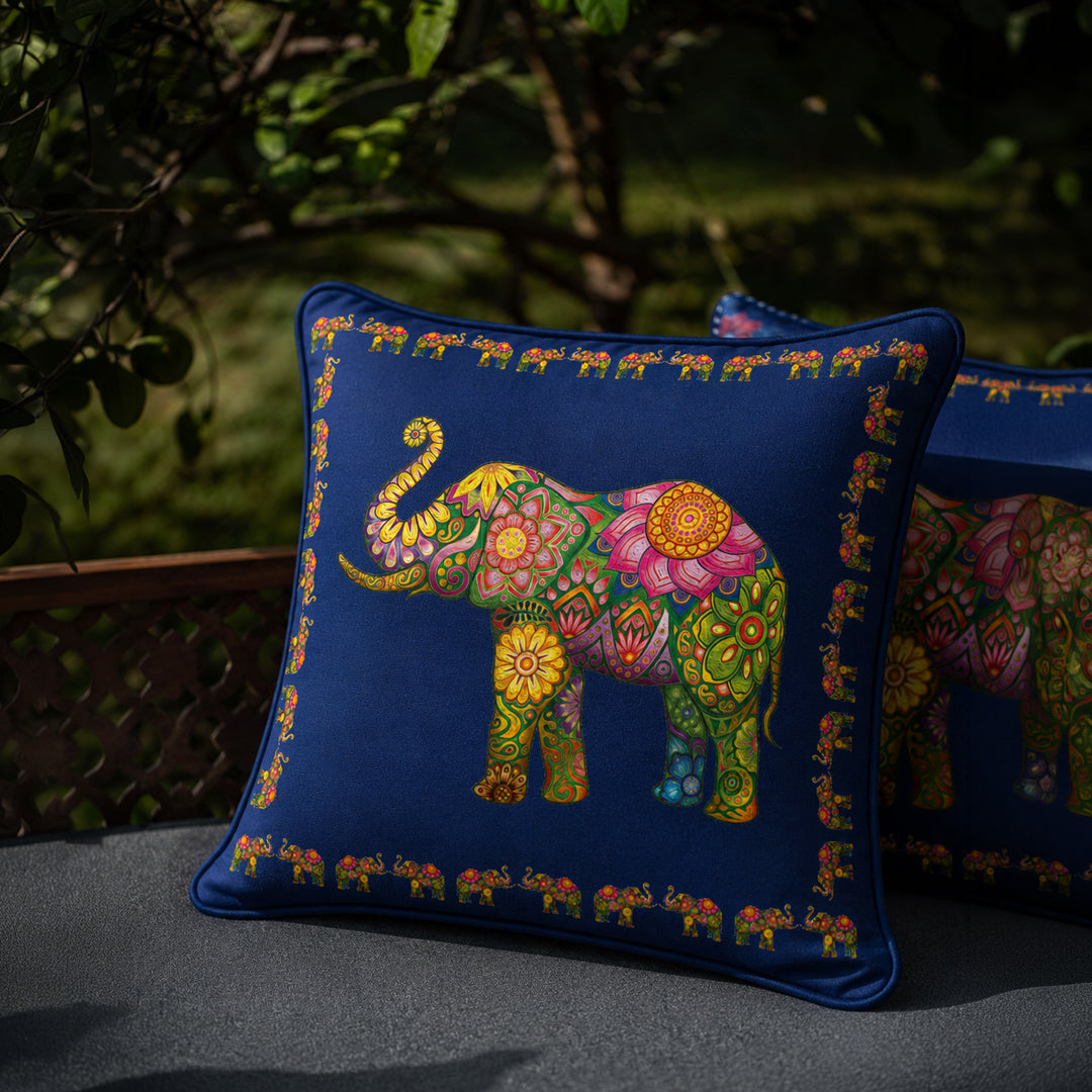 Ceylon Elephant  Blue 24