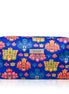 Blue Mask Design Large Velvet Wellness Bag 12x9x20cm