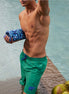 Beach Short Green with Single Colour Elephant Embroidery