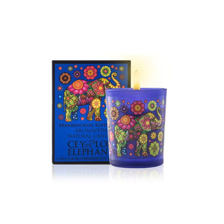 Ceylon Elephant Frankincense Kay Lime - Aromaveda Natural Candle 50g