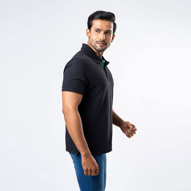 Men's Regular Fit Polo - Black