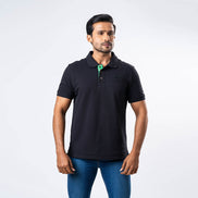 Men's Regular Fit Polo - Black