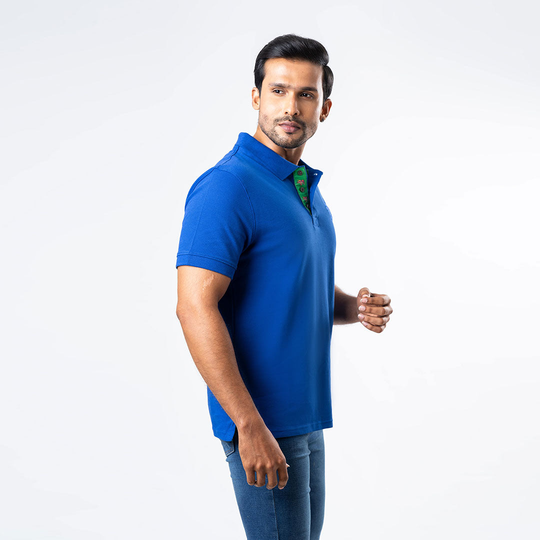Men's Regular Fit Polo - Blue