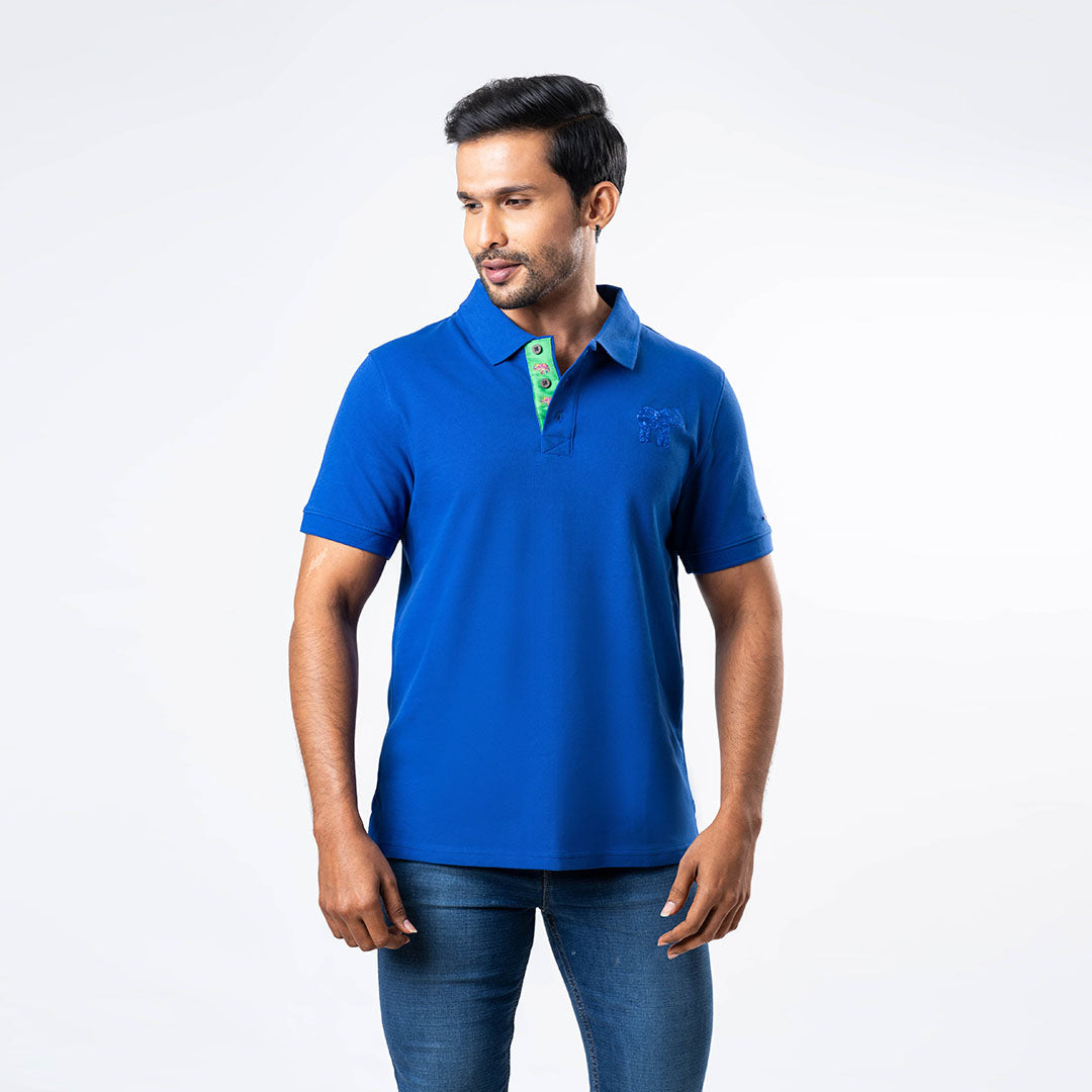 Men's Regular Fit Polo - Blue