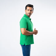 Men's Regular Fit Polo - Green