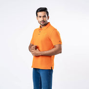 Men's Regular Fit Polo - Orange