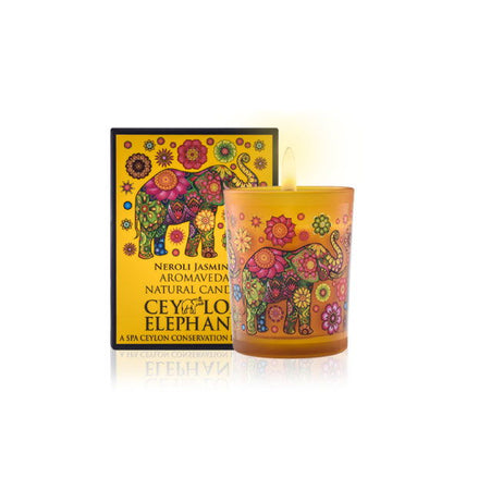Ceylon Elephant Neroli Jasmine - Aromaveda Natural Candle 50g
