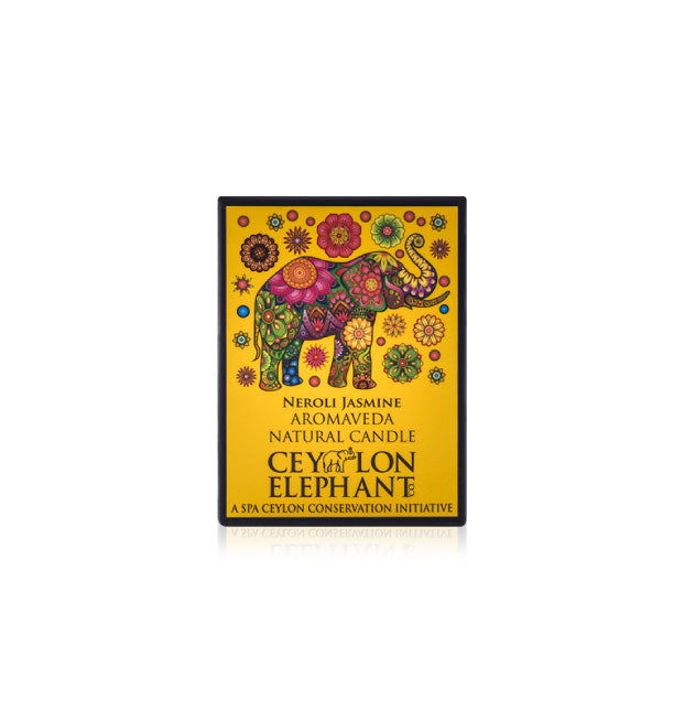 Ceylon Elephant Neroli Jasmine - Aromaveda Natural Candle 50g