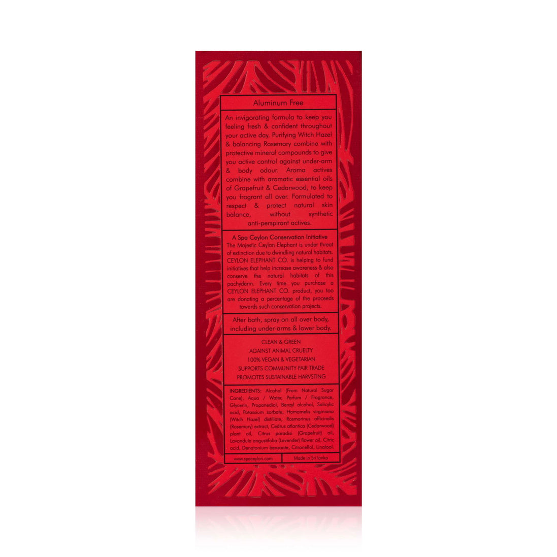 Forest Energy - Ceylon Elephant - Men's Deo Active Perfumed Body Spray - 100ml