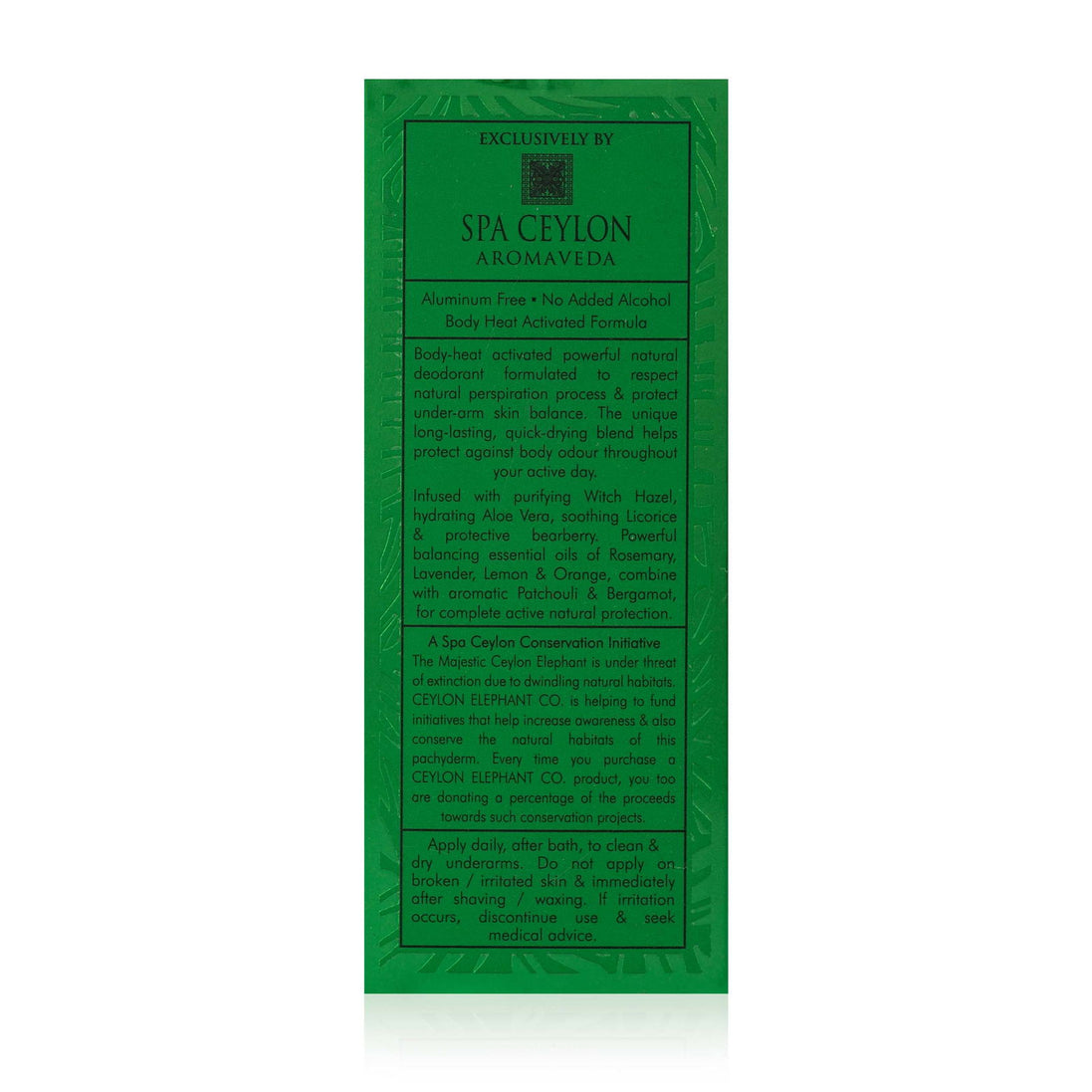 Forest Escape - Ceylon Elephant - Active Natural Deodorant for Men - 60ml