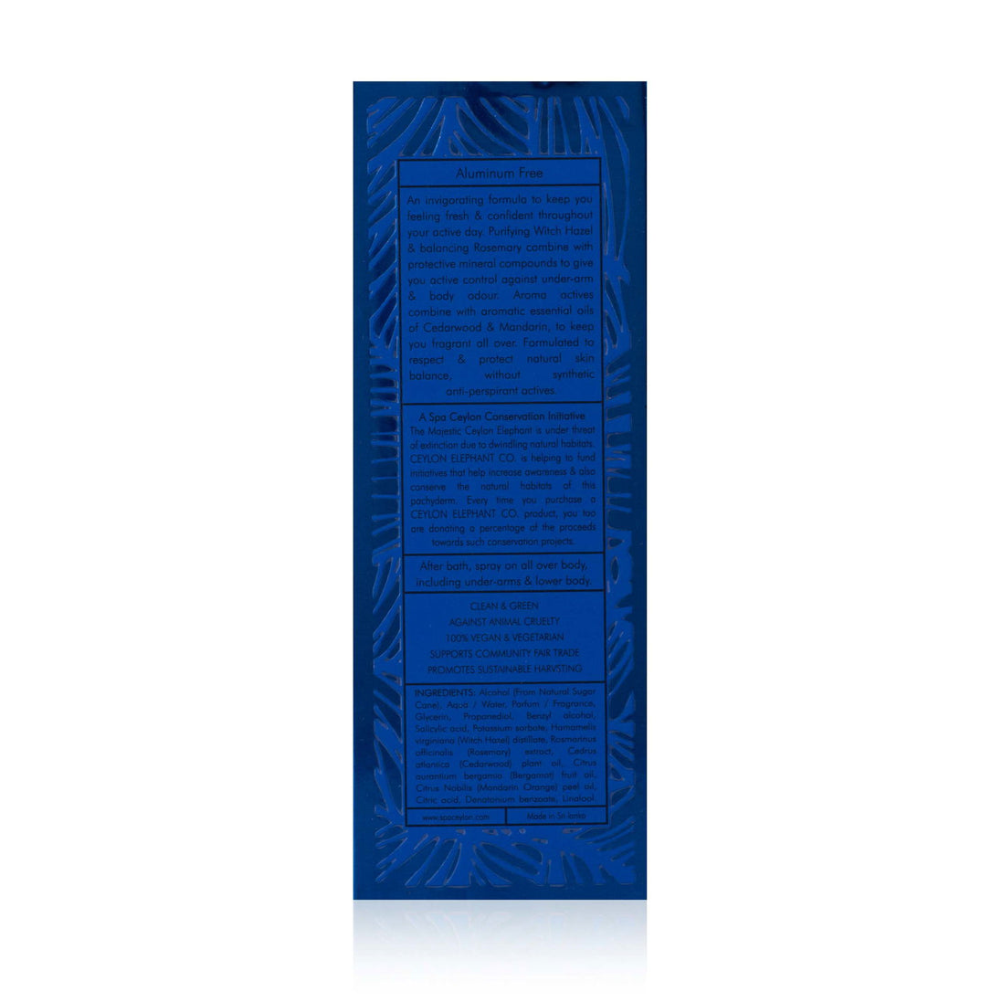 Forest Tribe - Ceylon Elephant - Men's Deo Active Perfumed Body Spray - 100ml