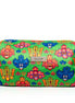 Green Mask Design Large Velvet Wellness Bag 12x9x20cm