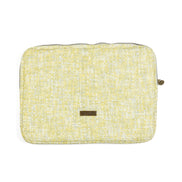 Laptop Pouch Reed Green, Yellow Natural Matting 33cm x 24cm x 3cm - Spa Ceylon Sri Lanka