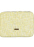 Laptop Pouch Reed Green, Yellow Natural Matting 33cm x 24cm x 3cm - Spa Ceylon Sri Lanka