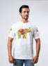 Men's Multitude Printed Crew Neck - White