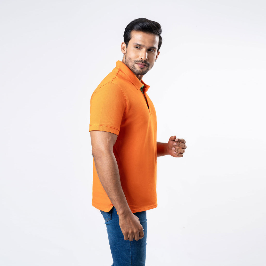 Men's Regular Fit Polo - Orange