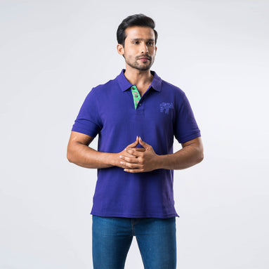 Men's Regular Fit Polo - Purple