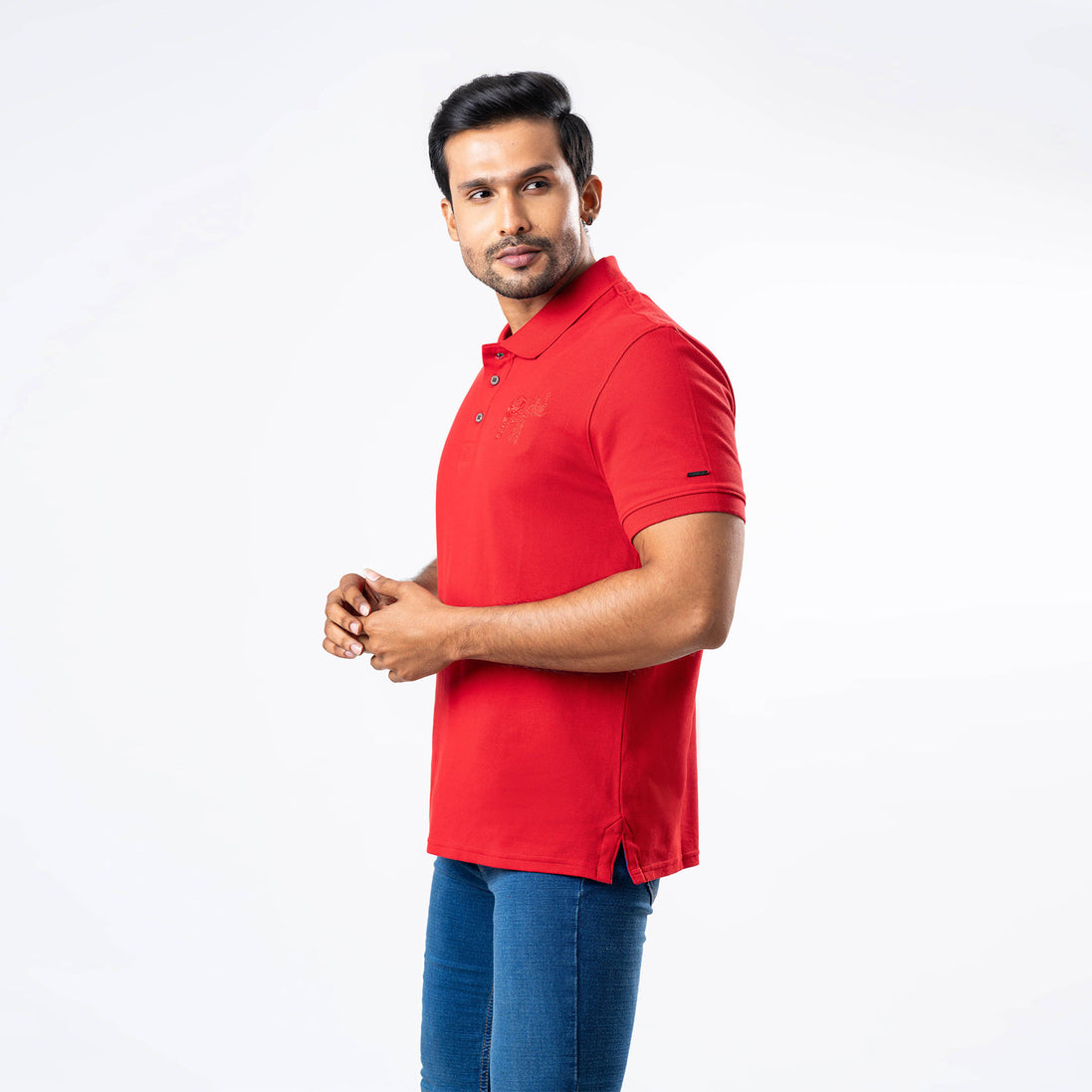 Men's Regular Fit Polo - Red