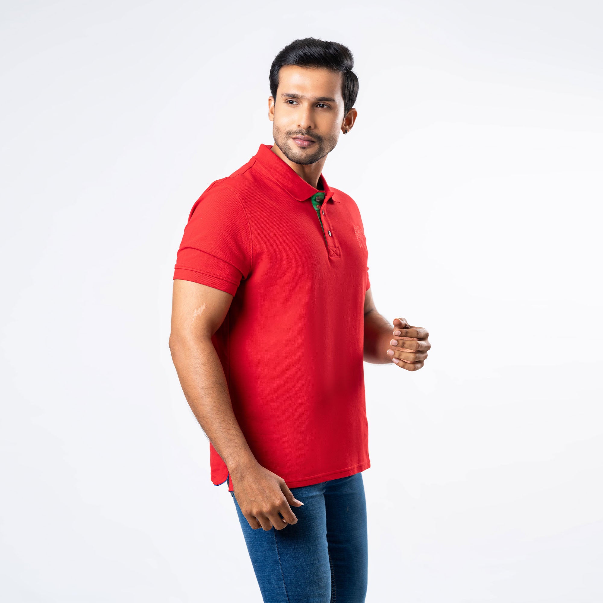 Men's Regular Fit Polo - Red