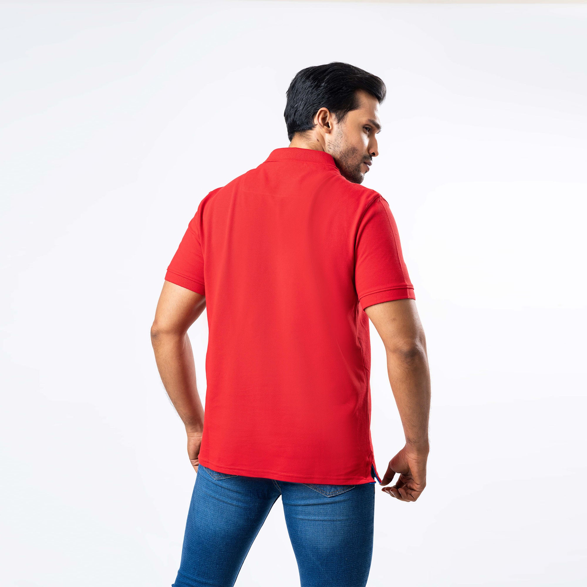Men's Regular Fit Polo - Red