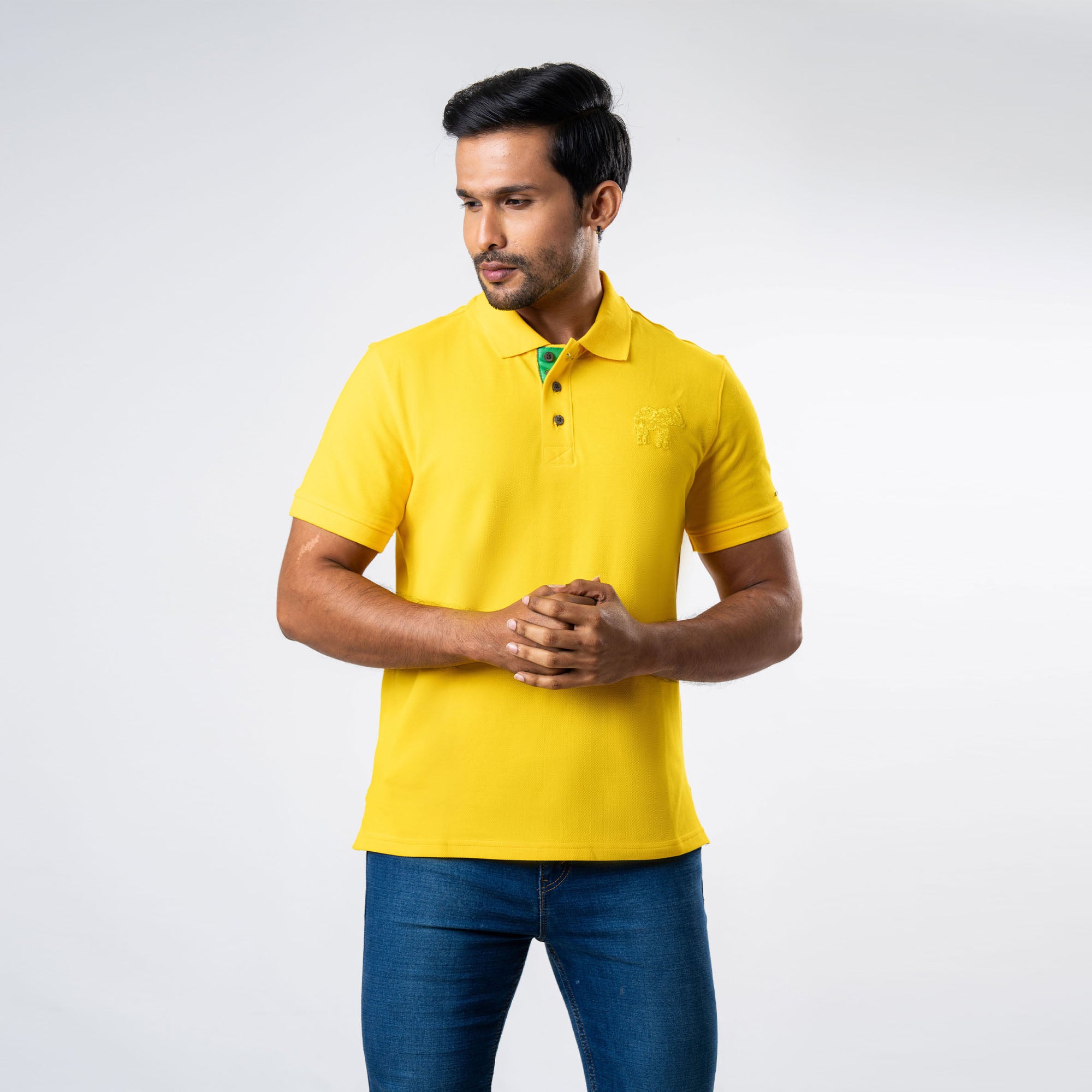 Men's Regular Fit Polo - Yellow