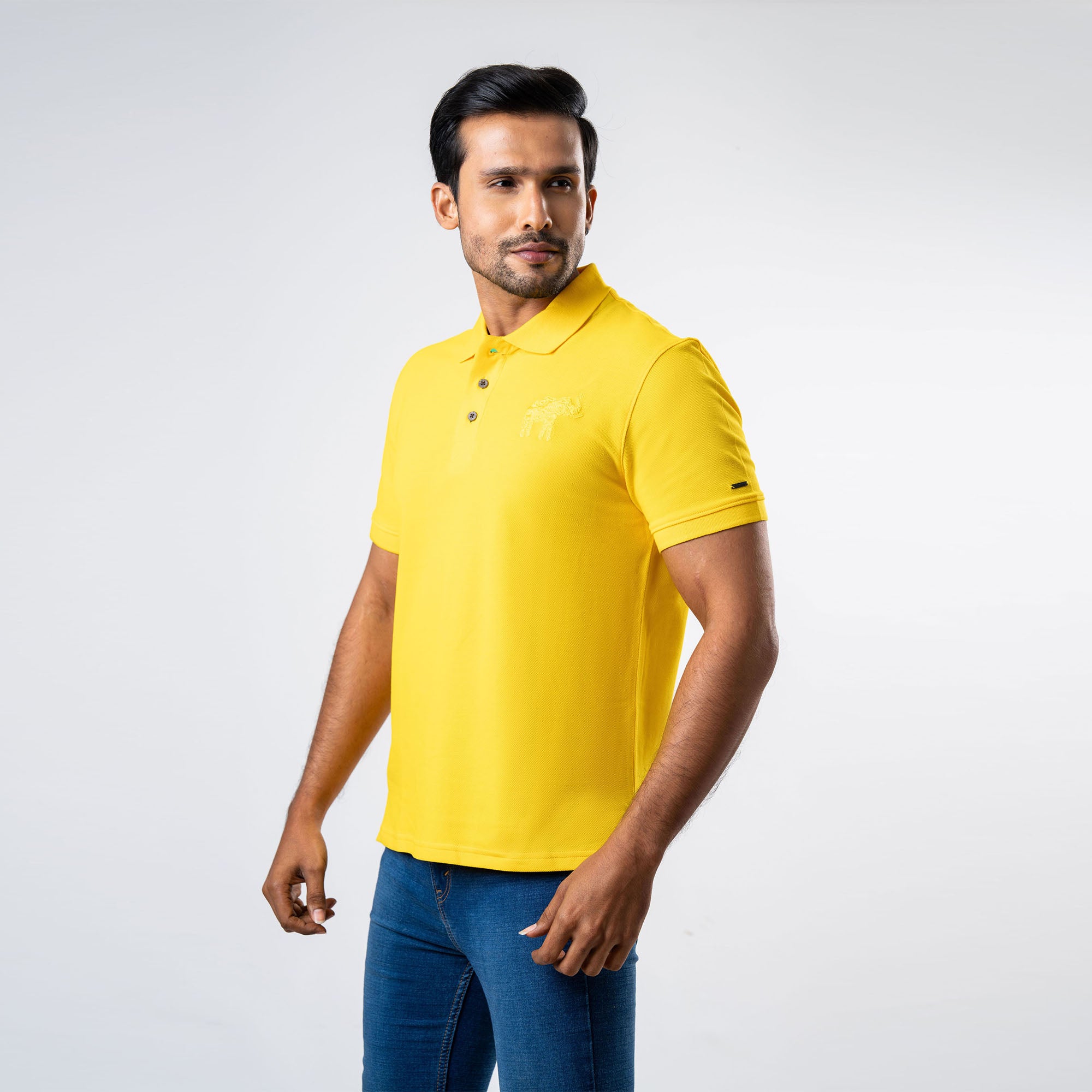 Men's Regular Fit Polo - Yellow