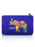 Ceylon Elephant Blue A Small Velvet Wellness Bag