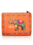 Ceylon Elephant Orange A Large Velvet Wellness Bag