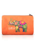 Ceylon Elephant Orange A Small Velvet Wellness Bag