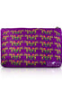 Ceylon Elephant Purple B Large Velvet Wellness Bag