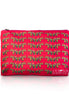 Ceylon Elephant Red B Large Velvet Wellness Bag