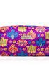 Purple Mask Design Large Velvet Wellness Bag 12x9x20cm