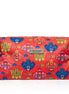 Red Mask Design Large Velvet Wellness Bag 12x9x20cm