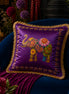 Ceylon Elephant - Purple  18"x18" Royal Cushion Cover