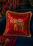 Ceylon Elephant - Red 18"x18" Royal Cushion Cover