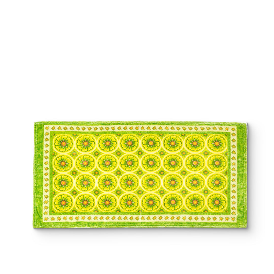 Lemongrass Mandarin - Vintage Hand Towel Printed 68cmx40cm