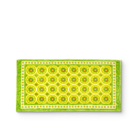Lemongrass Mandarin - Vintage Hand Towel Printed 68cmx40cm