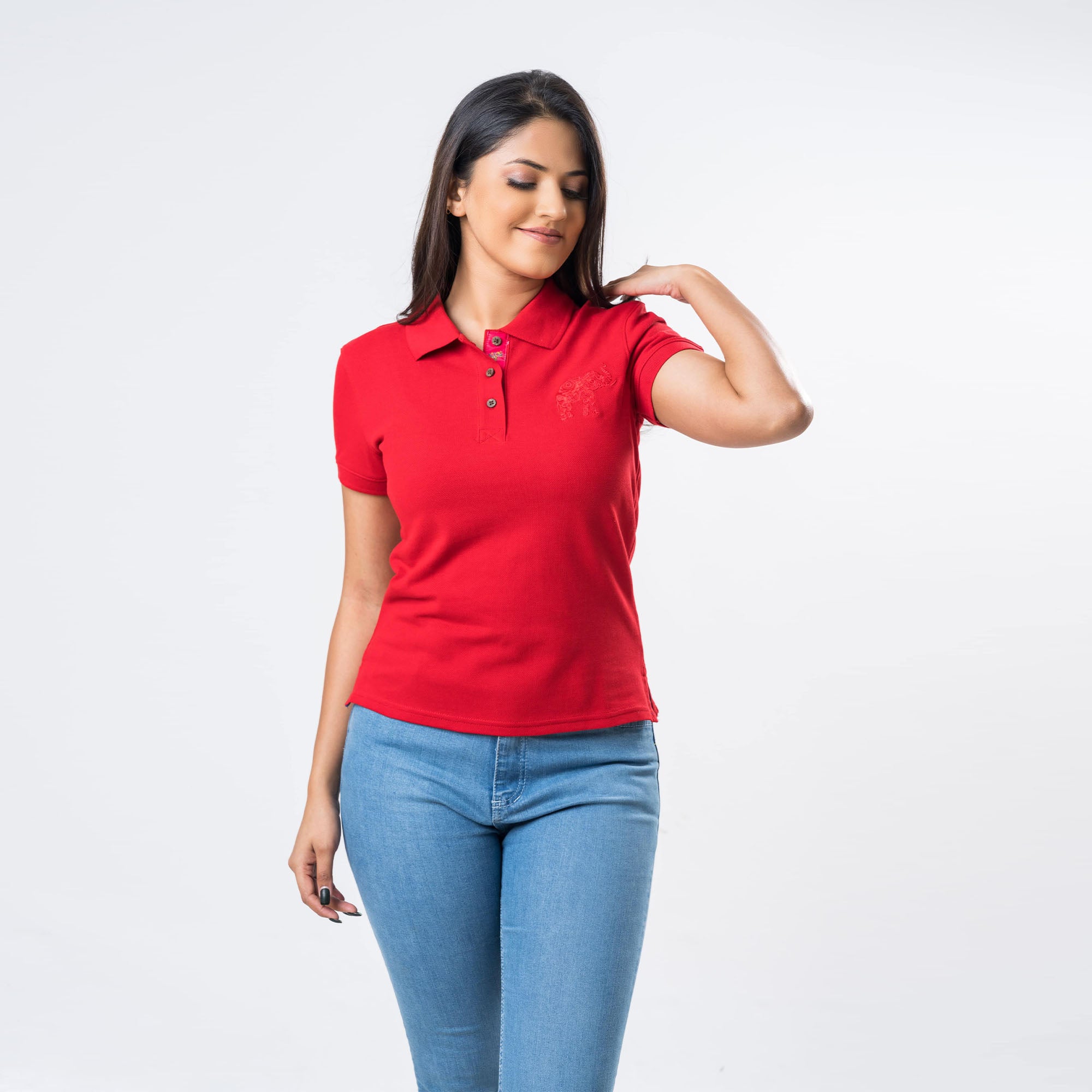 Ladie's Polo - Red