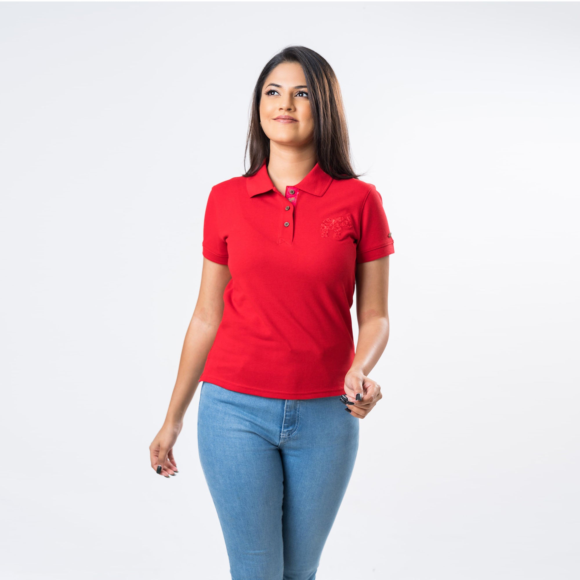 Ladie's Polo - Red